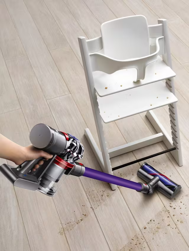 Dyson V7 Silver Purple Handheld Cordless Vacuum Cleaner Renewed