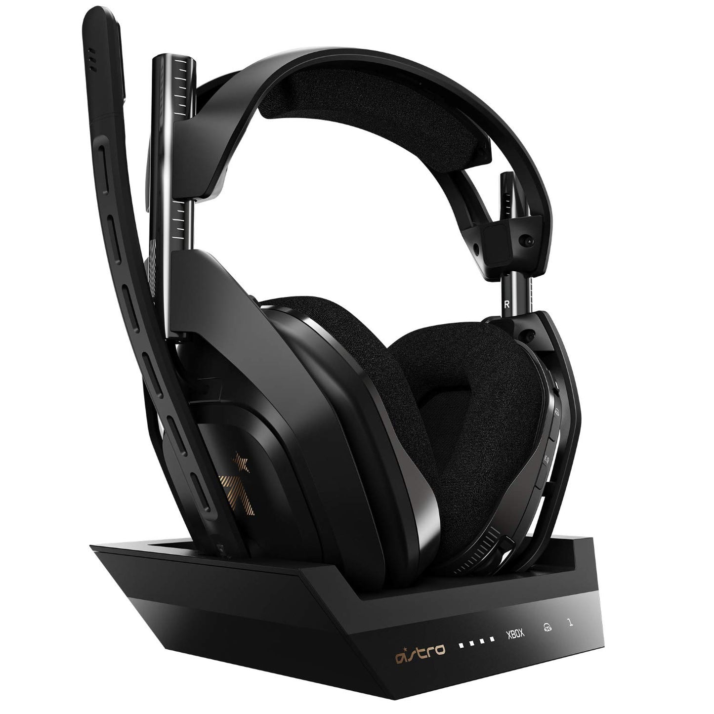 Astro A50 Wireless Gaming Headset + Charging Base Station Xbox Series X|S, Xbox One, PC, Mac - Black/Gold Renewed