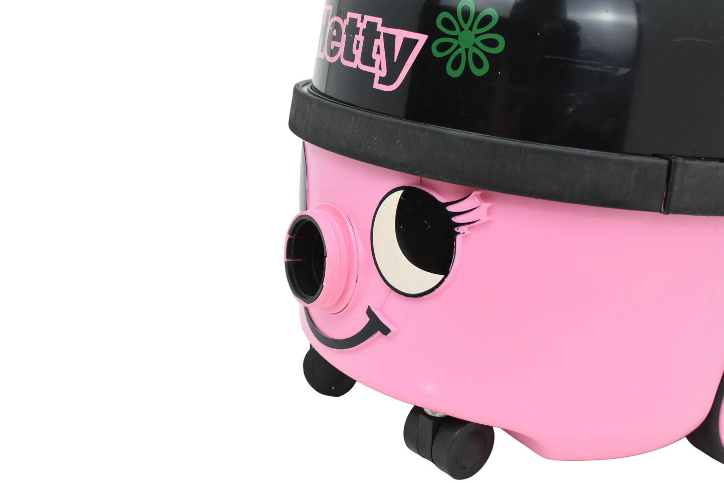 Numatic Hetty Dual Double Speed Canister Vacuum Cleaner Hoover Pink Refurbished