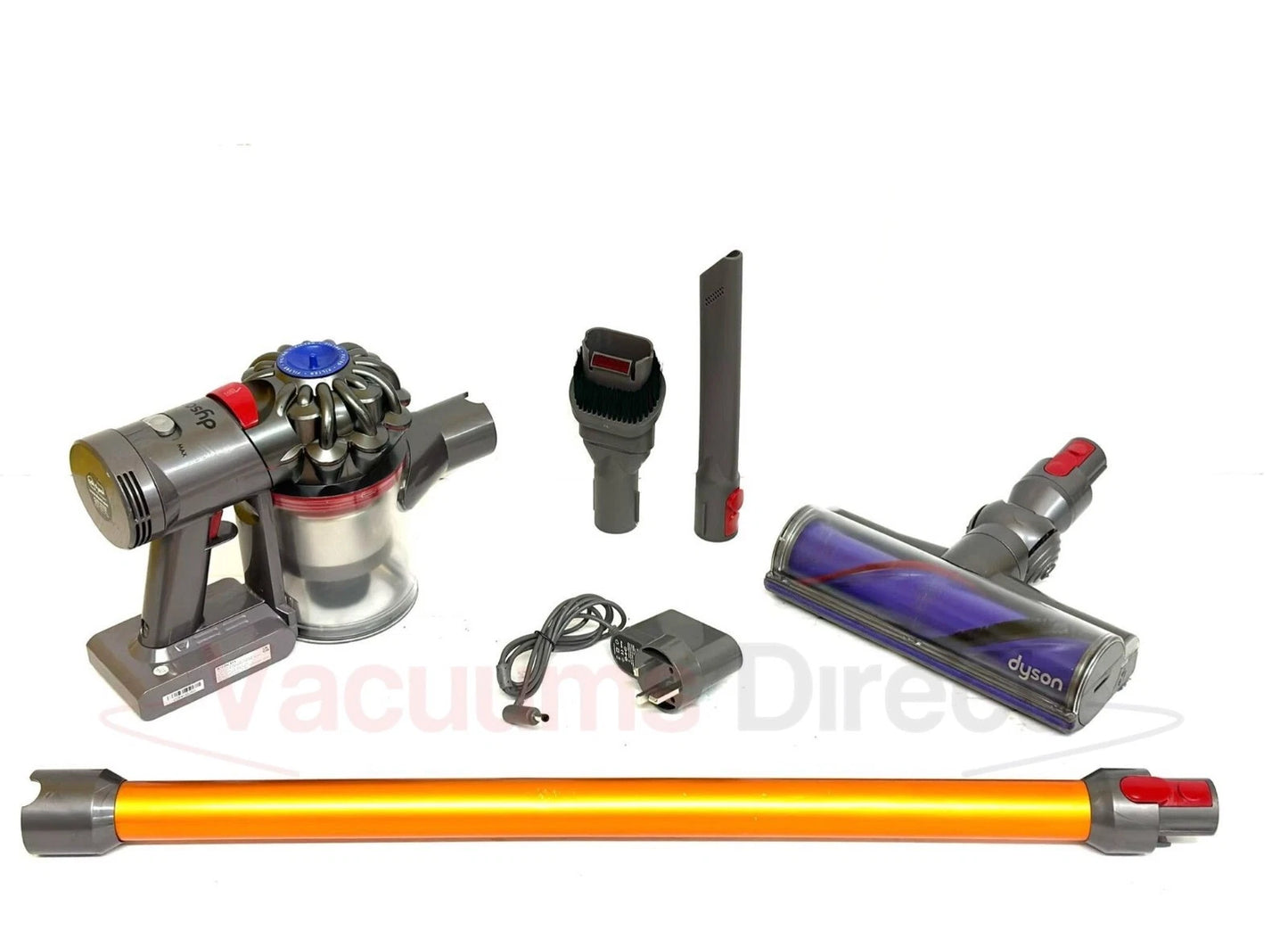 Dyson V7 Silver Orange Cordless Handheld Car Vacuum Cleaner Portable Refurbished