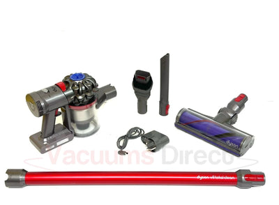 Dyson V7 Silver Red Cordless Handheld Car Vacuum Cleaner Portable Refurbished