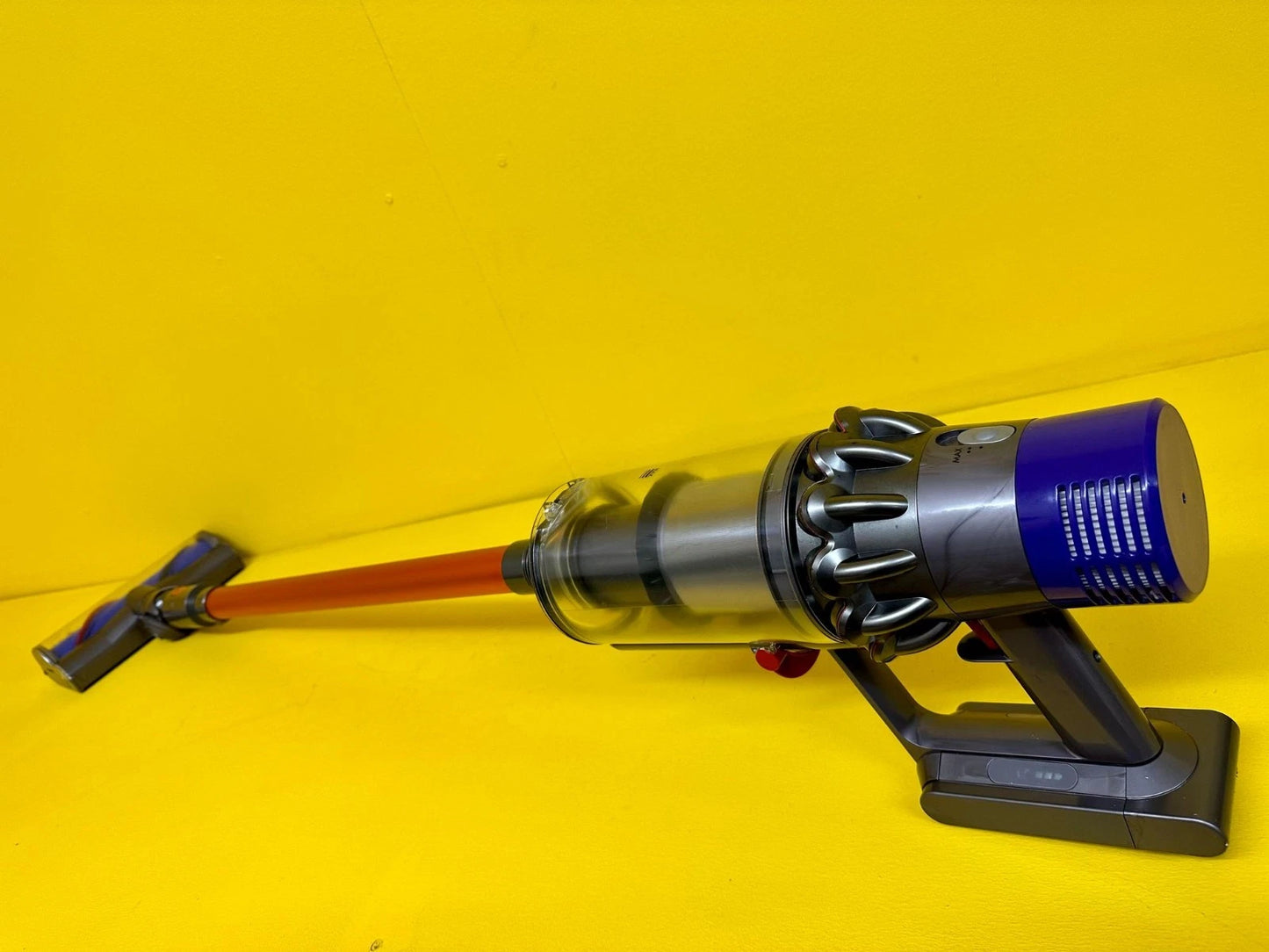 Dyson V10 Silver Orange Cordless Stick Handheld Vacuum Cleaner Multi Floor Renewed
