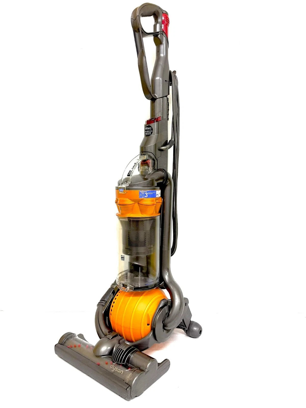 Dyson DC25 Orange 1200w Multi Floor Upright Rollerball Vacuum Cleaner Refurbished