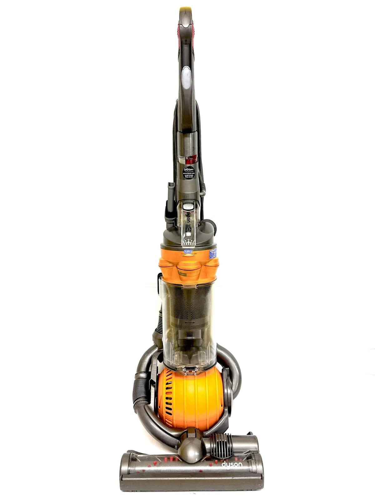 Dyson DC25 Orange 1200w Multi Floor Upright Rollerball Vacuum Cleaner Refurbished