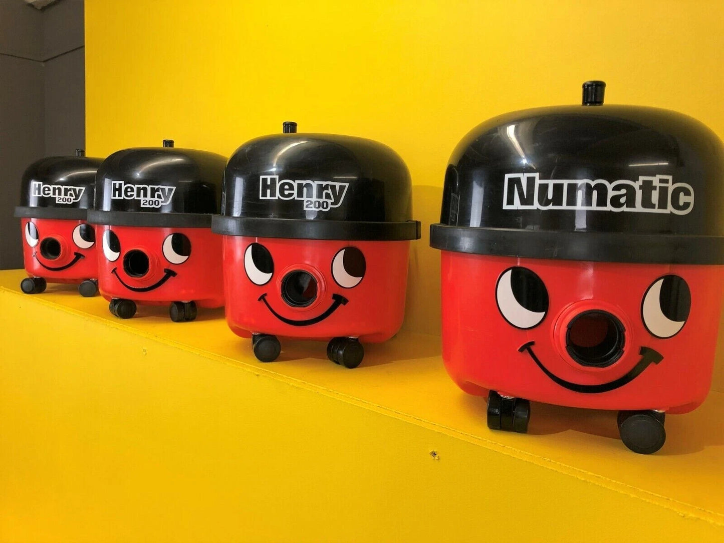 Numatic Henry Single Speed Canister Vacuum Cleaner Hoover Red Refurbished