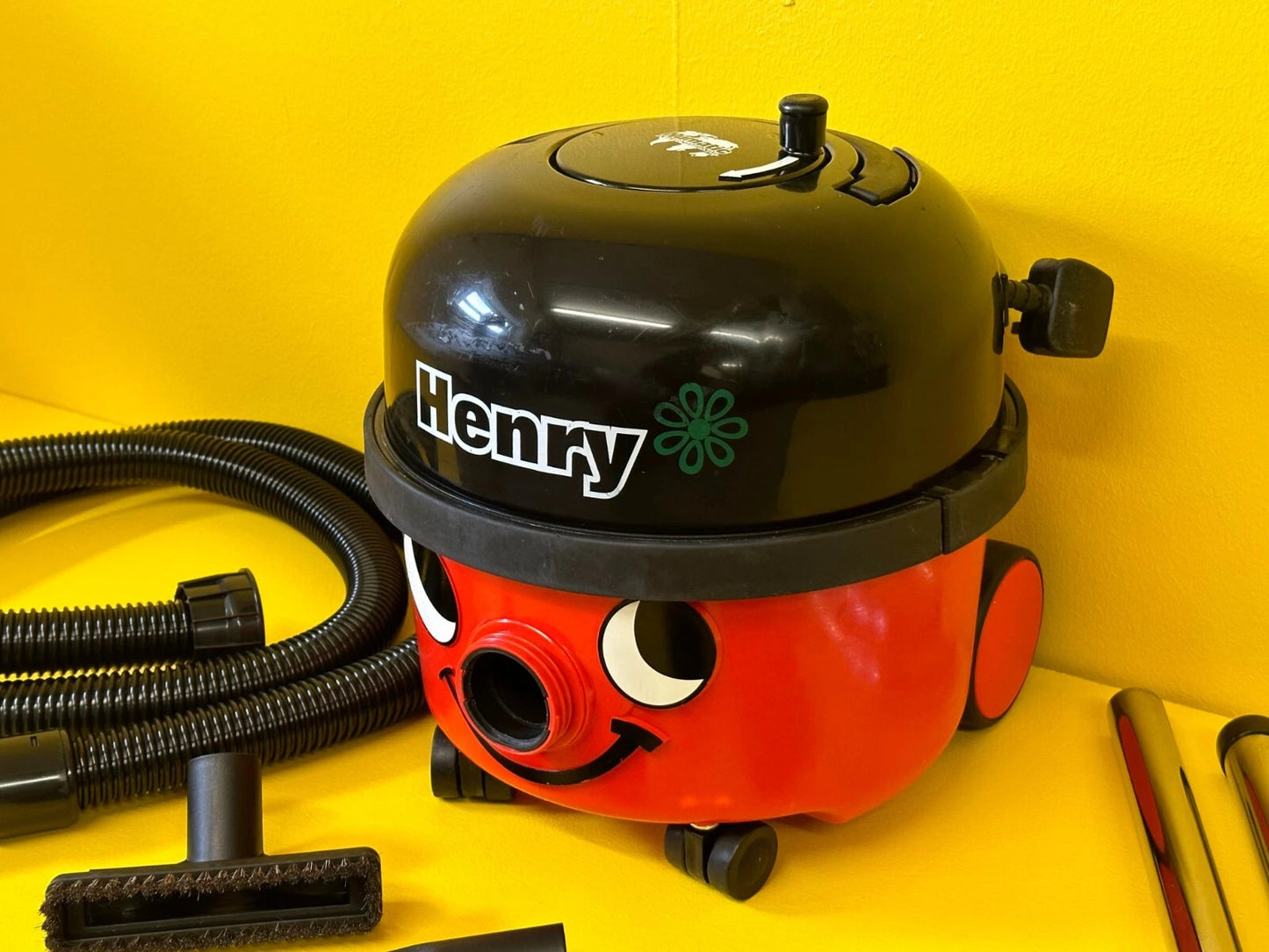 Numatic Henry Single Speed Canister Vacuum Cleaner Hoover Red Refurbished