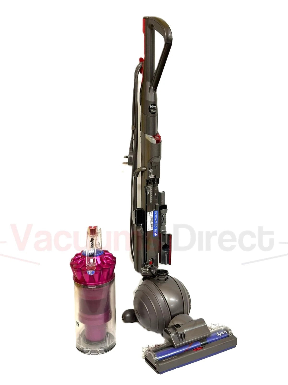 Refurbished Dyson DC40 Pink Multi Floor Rollerball Upright Vacuum Cleaner