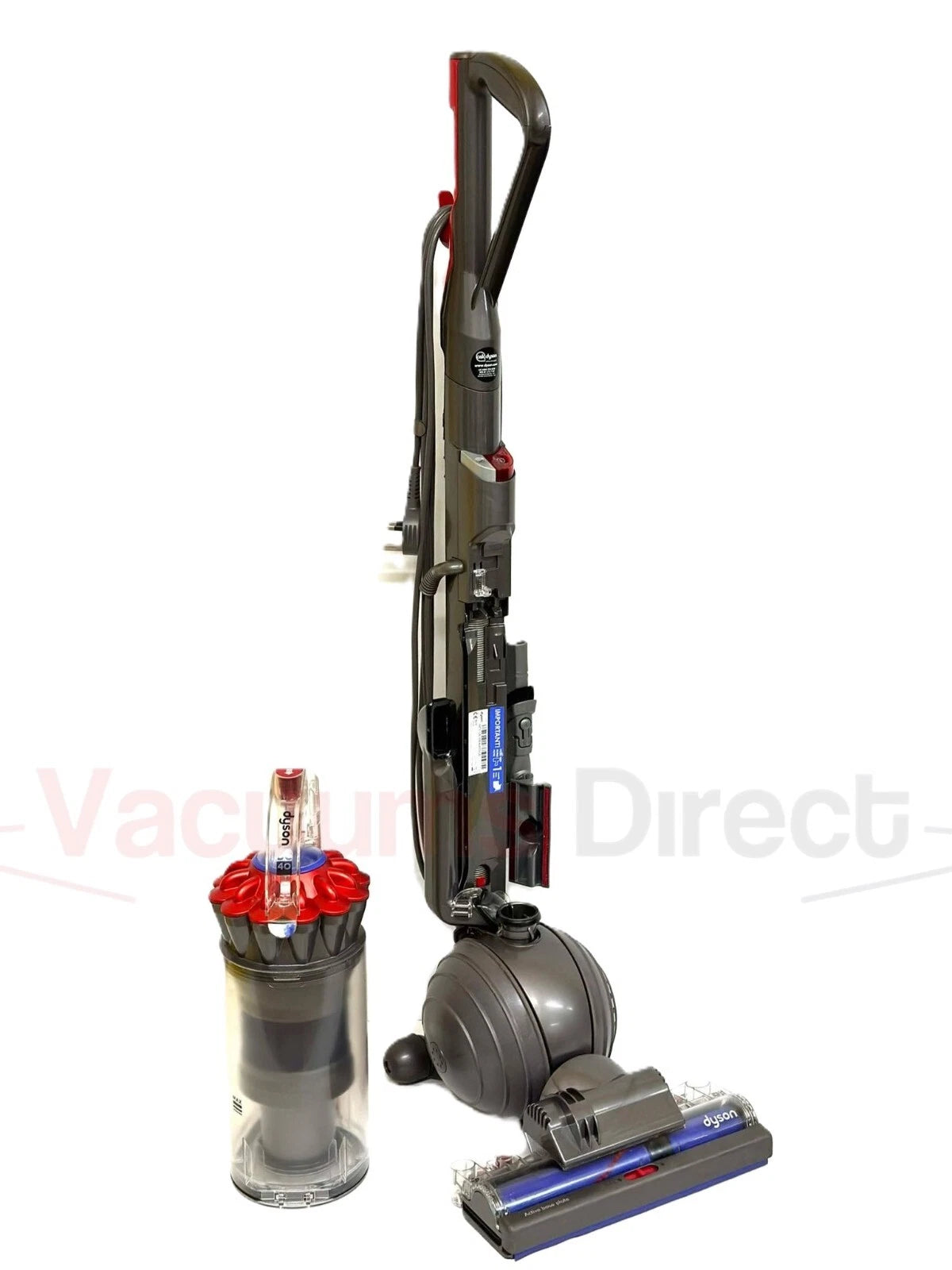 Refurbished Dyson DC40 Red Rollerball Upright Vacuum Cleaner