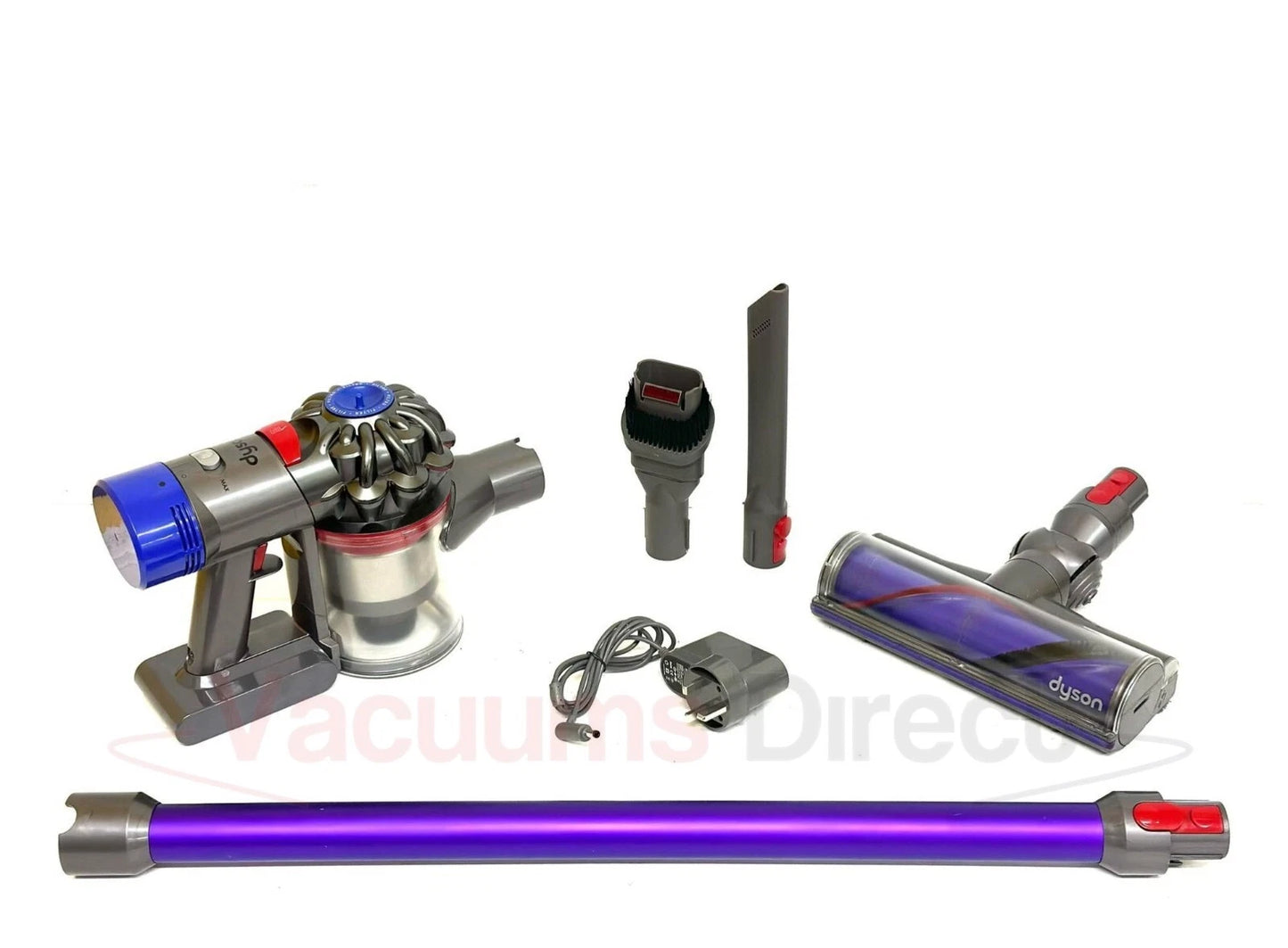Dyson V7 Silver Purple Cordless Handheld Car Vacuum Cleaner Portable Refurbished