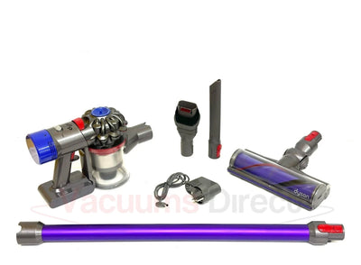 Dyson V7 Silver Purple Cordless Handheld Car Vacuum Cleaner Portable Refurbished